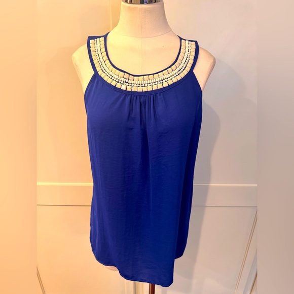 Banana Republic Tops - Banana Republic Blue Embellished Women's Top